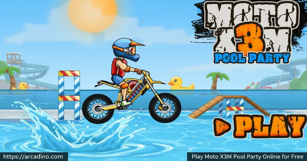 Play Moto X3M Pool Party Online for Free
